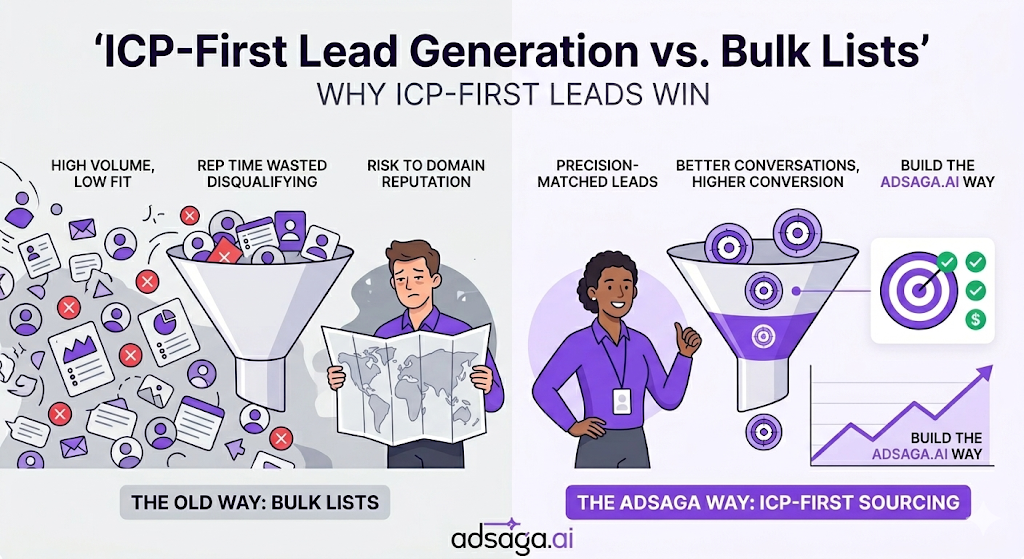 ICP-first vs bulk lead lists
