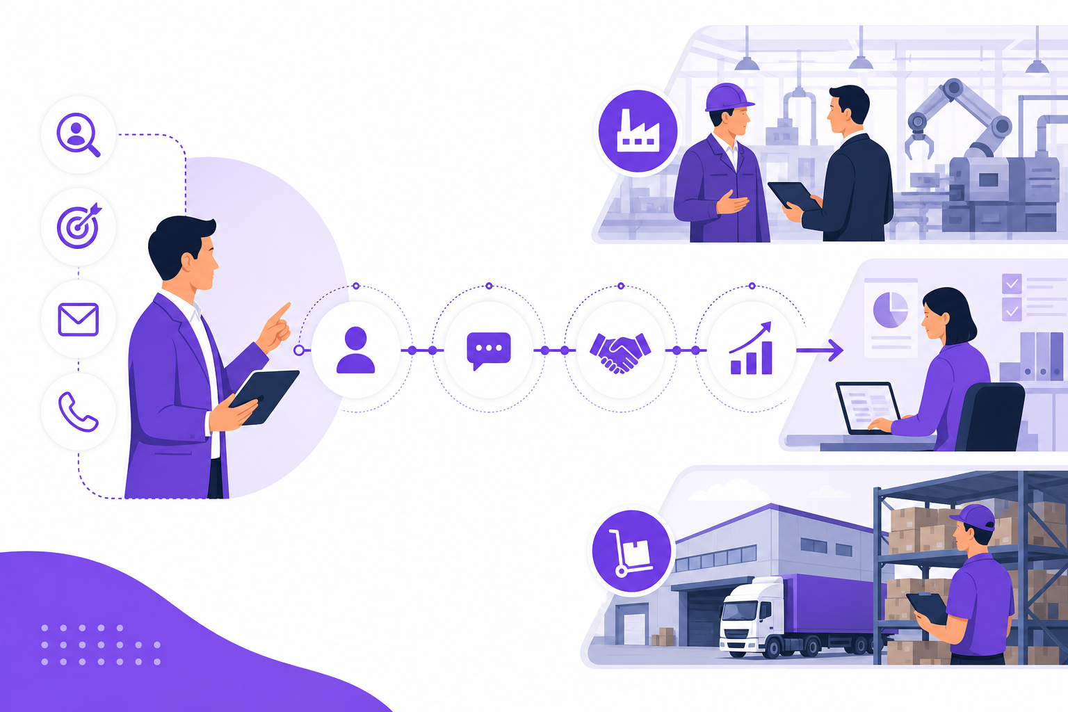 Industrial Sales Prospecting Explained — manufacturing and industrial B2B guide